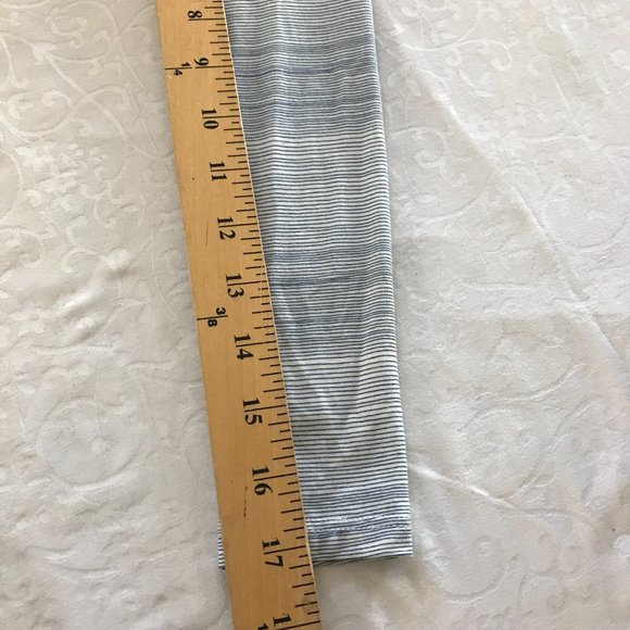Fighting Eel Shirt Dress Mini Dress Women Size XS Gray Striped Pockets Mock Neck - Picture 7 of 12